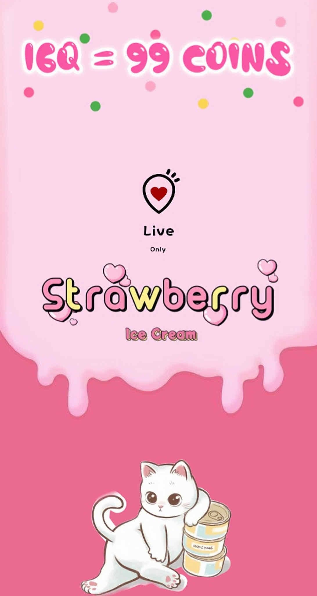 Strawberry ice cream 99 เหรียญ