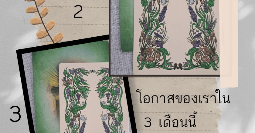 Pick a card โอกาสจะเข้ามาใน3 เดือนนี้ (Timeless)